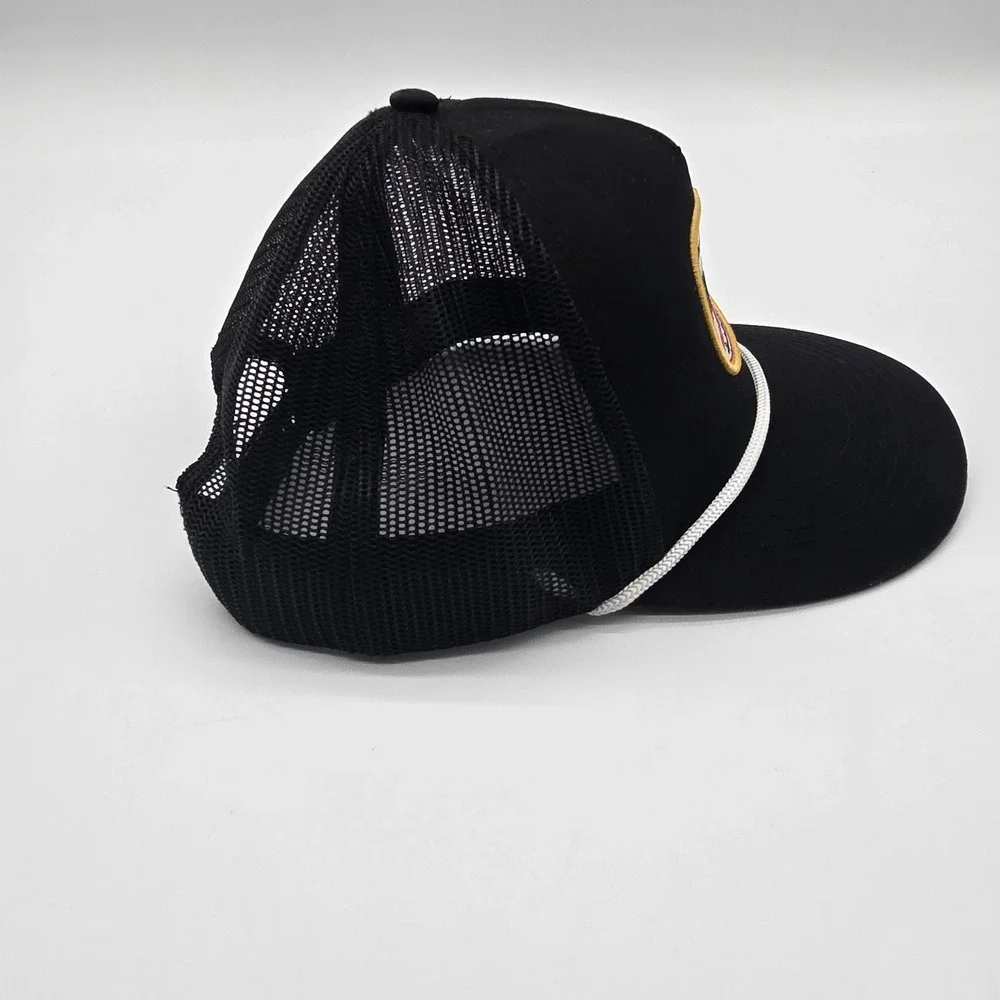 Whiskey Bent Hat Company Trucker Hat Black Snapback Rope Cap Since 2017 Mesh